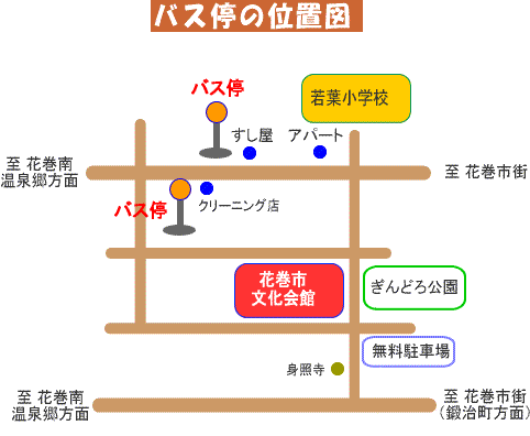 バス停の位置